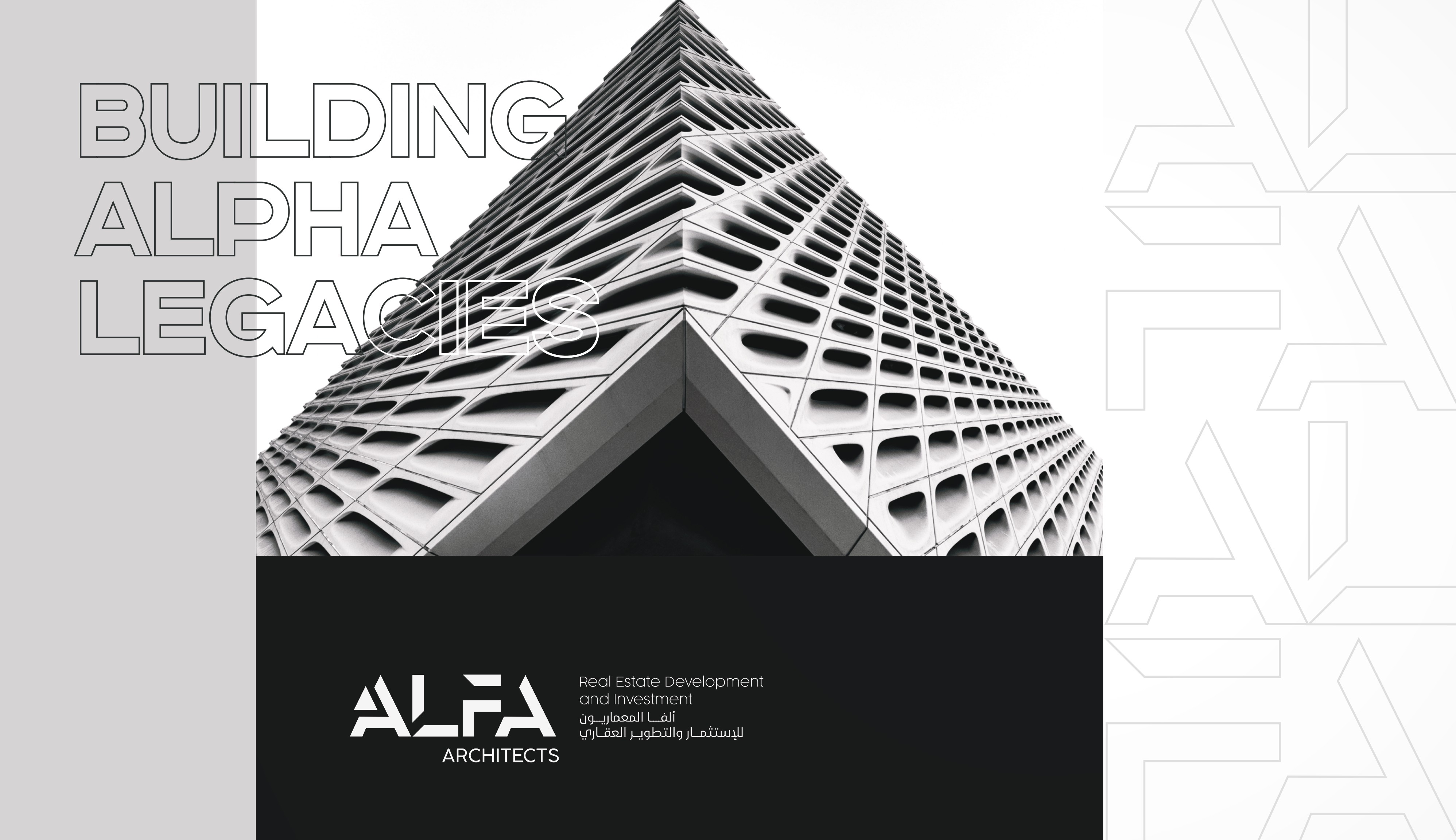 Showcase of Alfa Architect’s real estate project materials and mockups