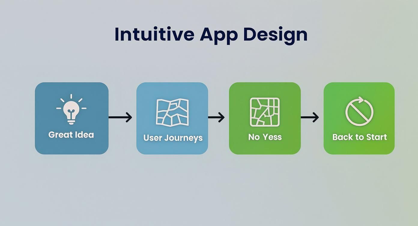Infographic about how to build a mobile app