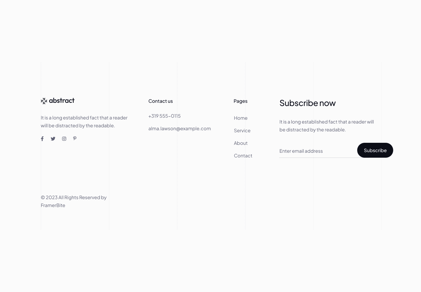 Footer 140