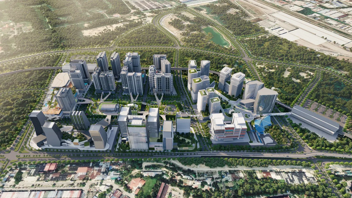 Exterior view of Kwasa Damansara City project by Asima Architects