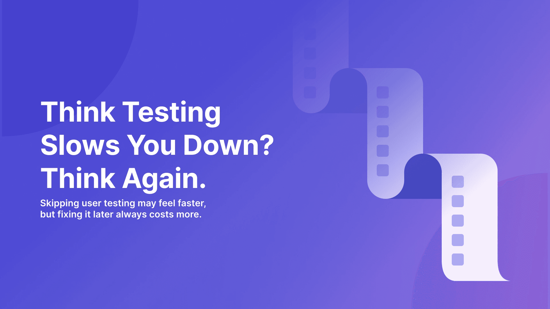 Cover unpacking a string to show the hidden cost of not user testing unraveling