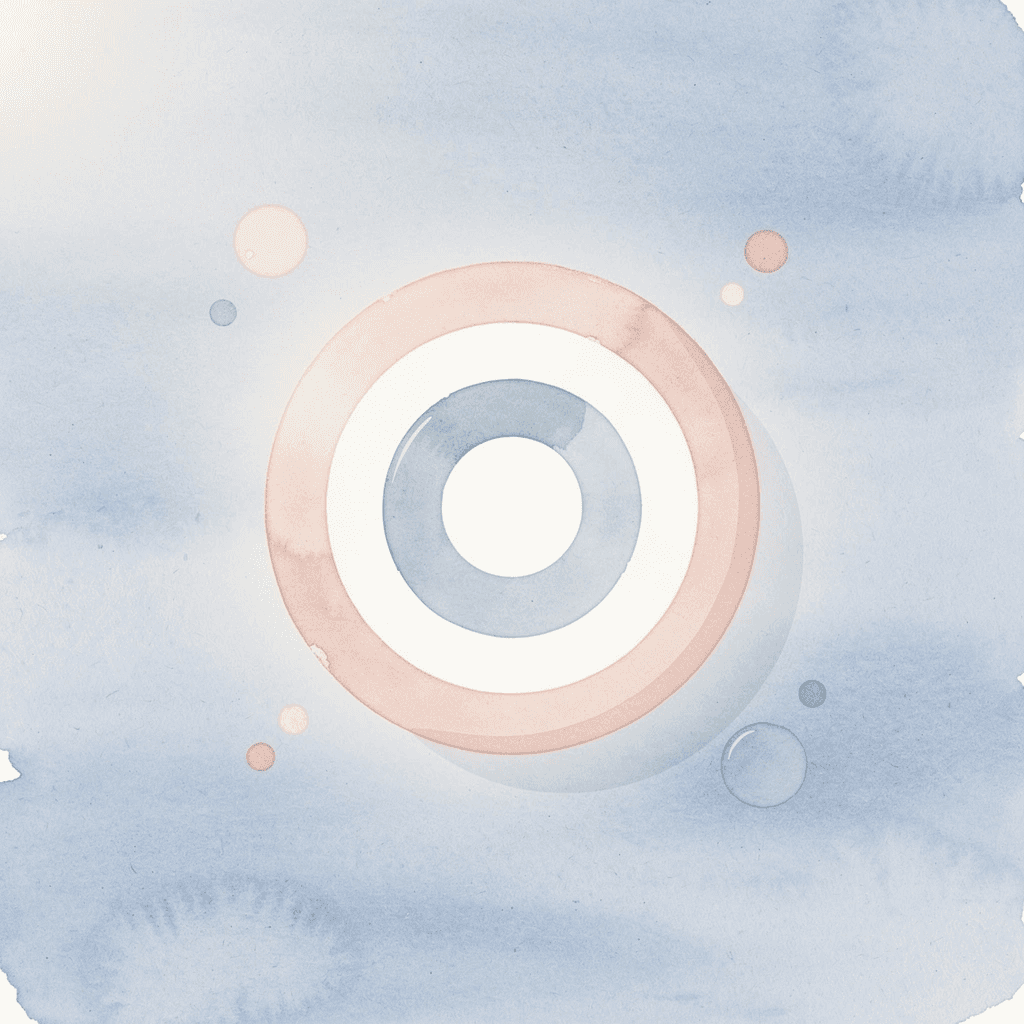 Target icon representing precise stencil control in screen printing