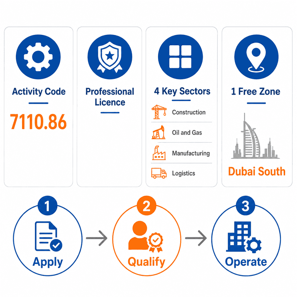 Infographic: Heavy Duty Machinery Engineering Services Business License in Dubai: Cost and Requirements