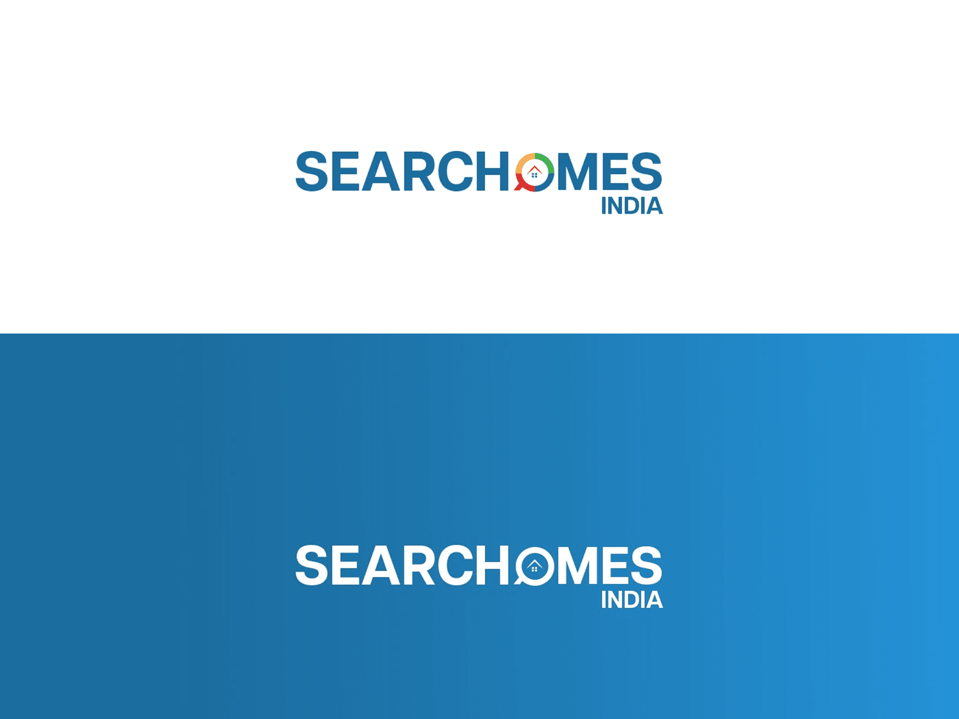 seach homes india logo design by venkatesh prasad for real estate company