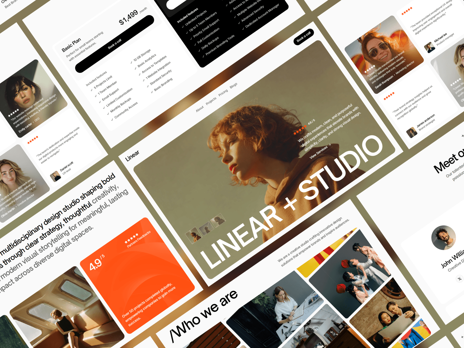 Linear Studio Framer Agency Template