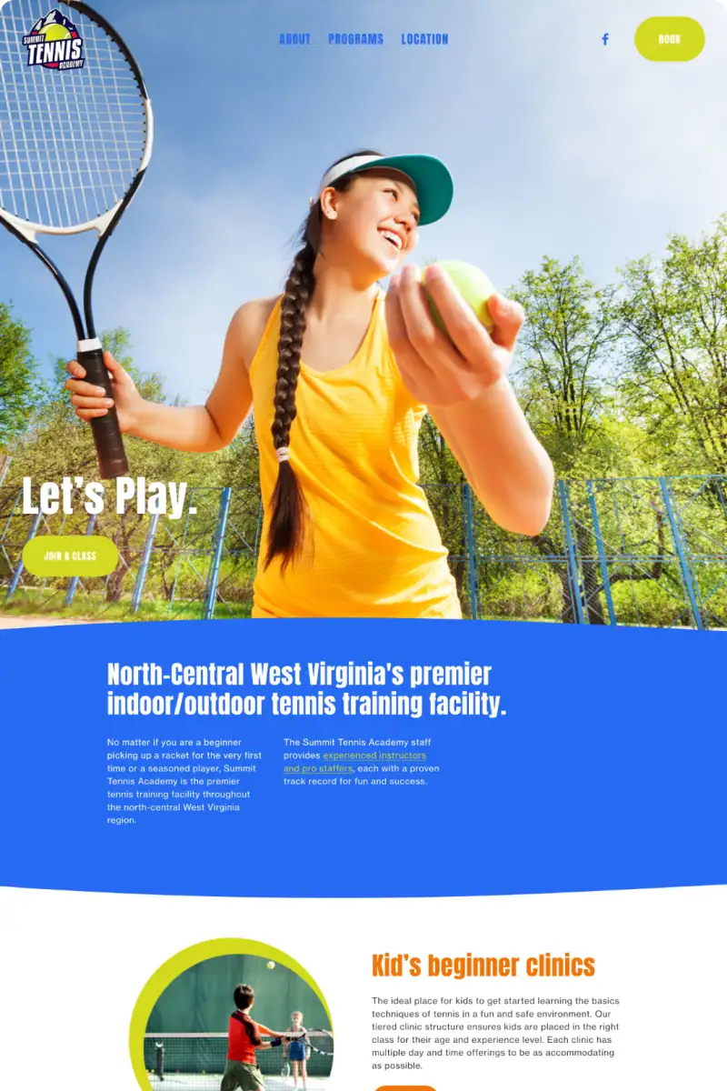 Summit Tennis Academy Homepage