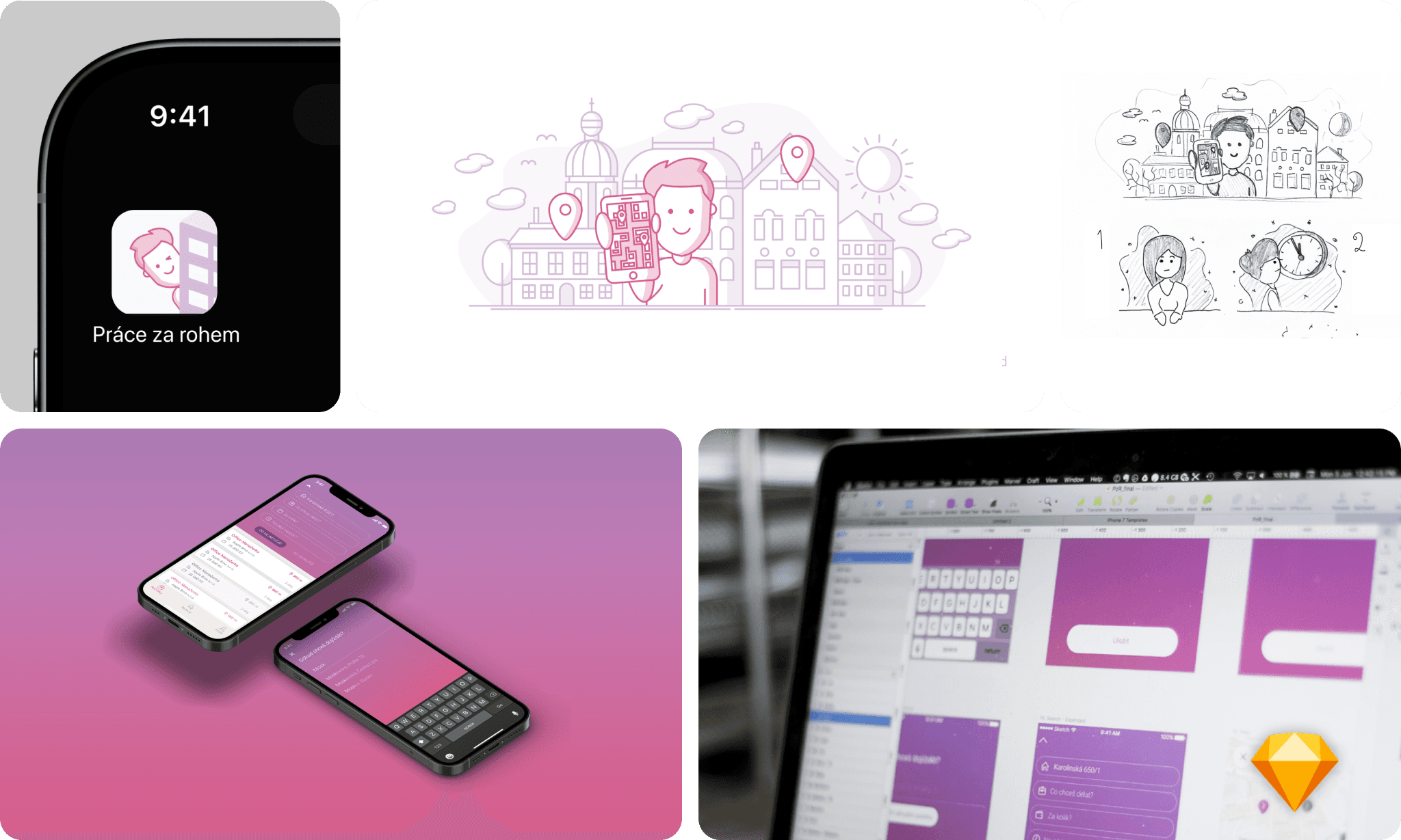 Prace za rohem Header