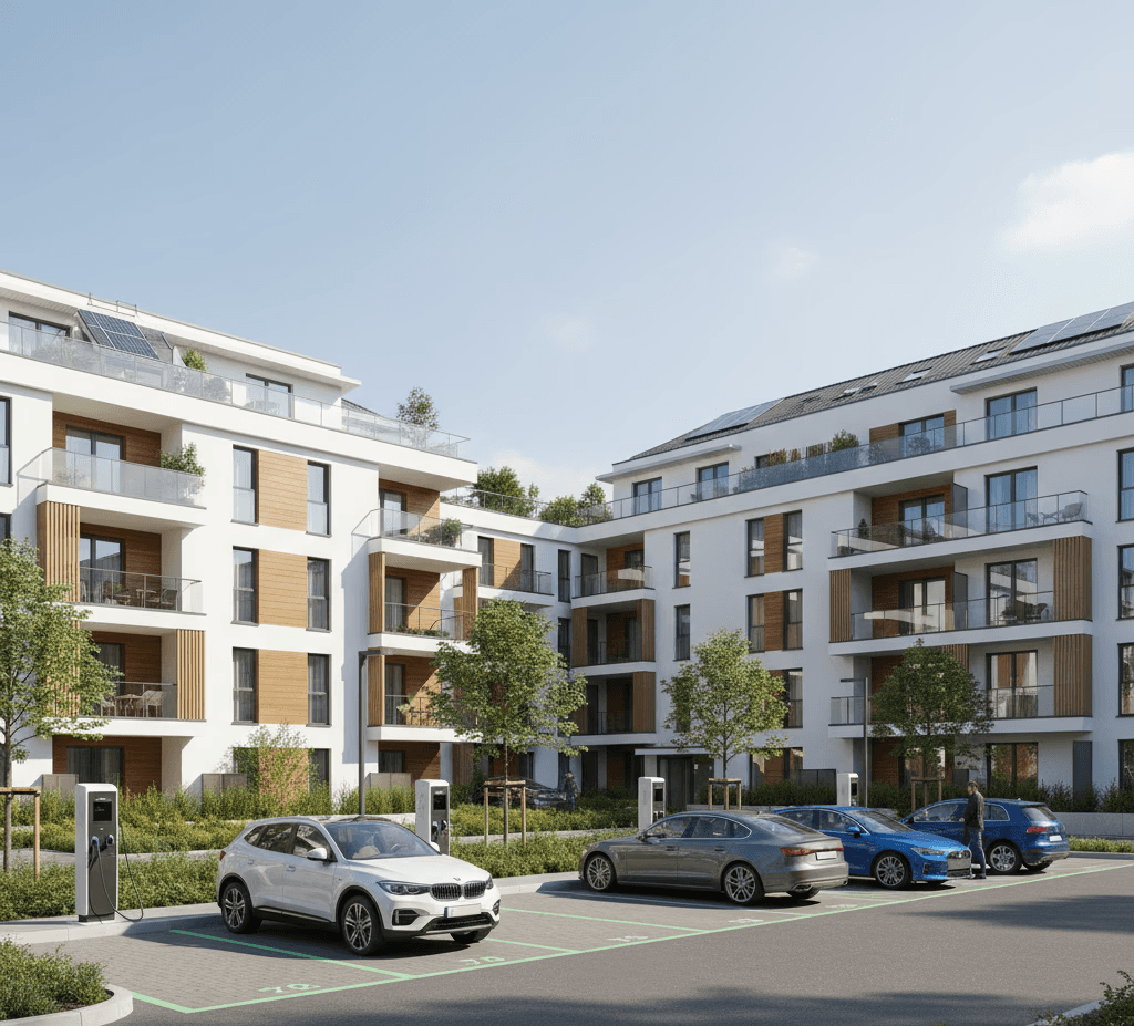 man standing behind flat screen computer monitor