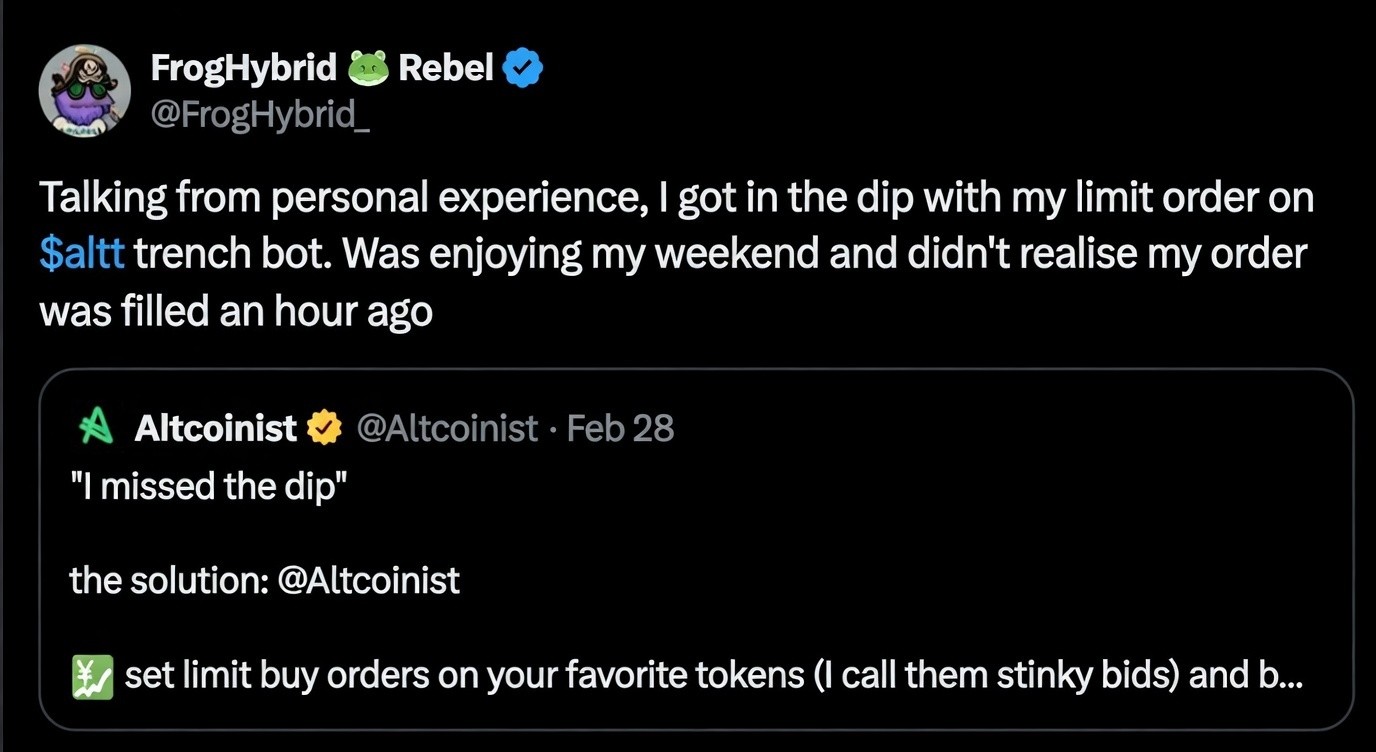 Twitter testimonial screenshot