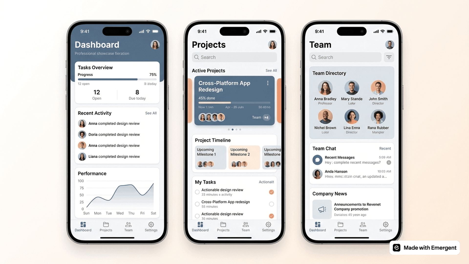 Cross Platform App Made with Emergent