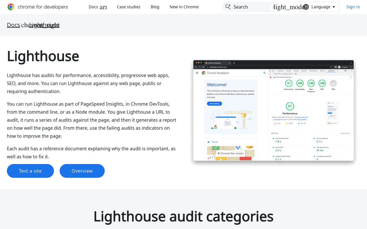 Lighthouse екранна снимка