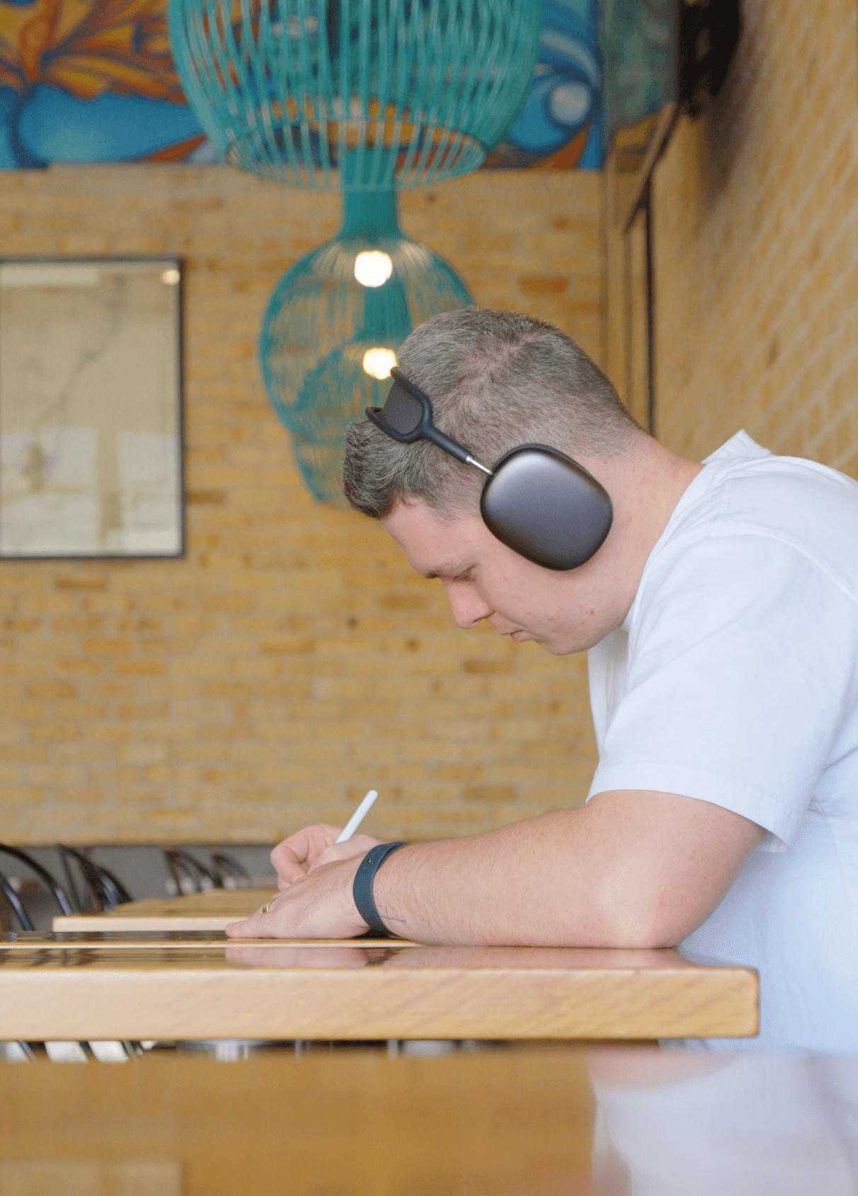 Image of Jacob Sutton on ipad