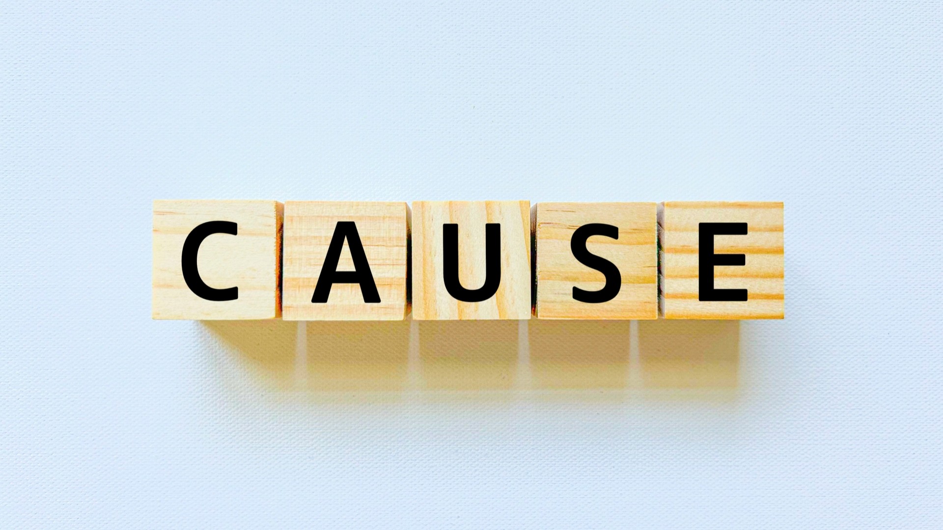 CAUSEの文字ブロック