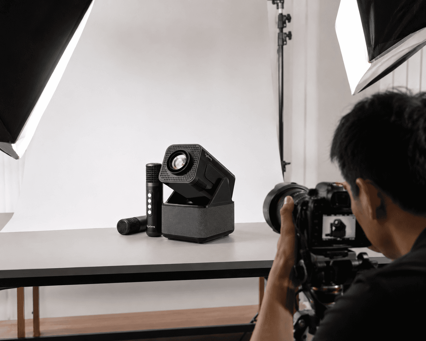 Photoshoot alternative for ecommerce comparison showing studio setup versus CGI product render