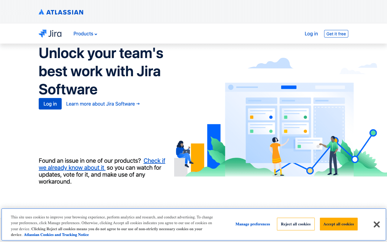 Jira екранна снимка