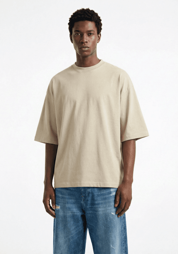Essential Sand Oversized T-Shirt