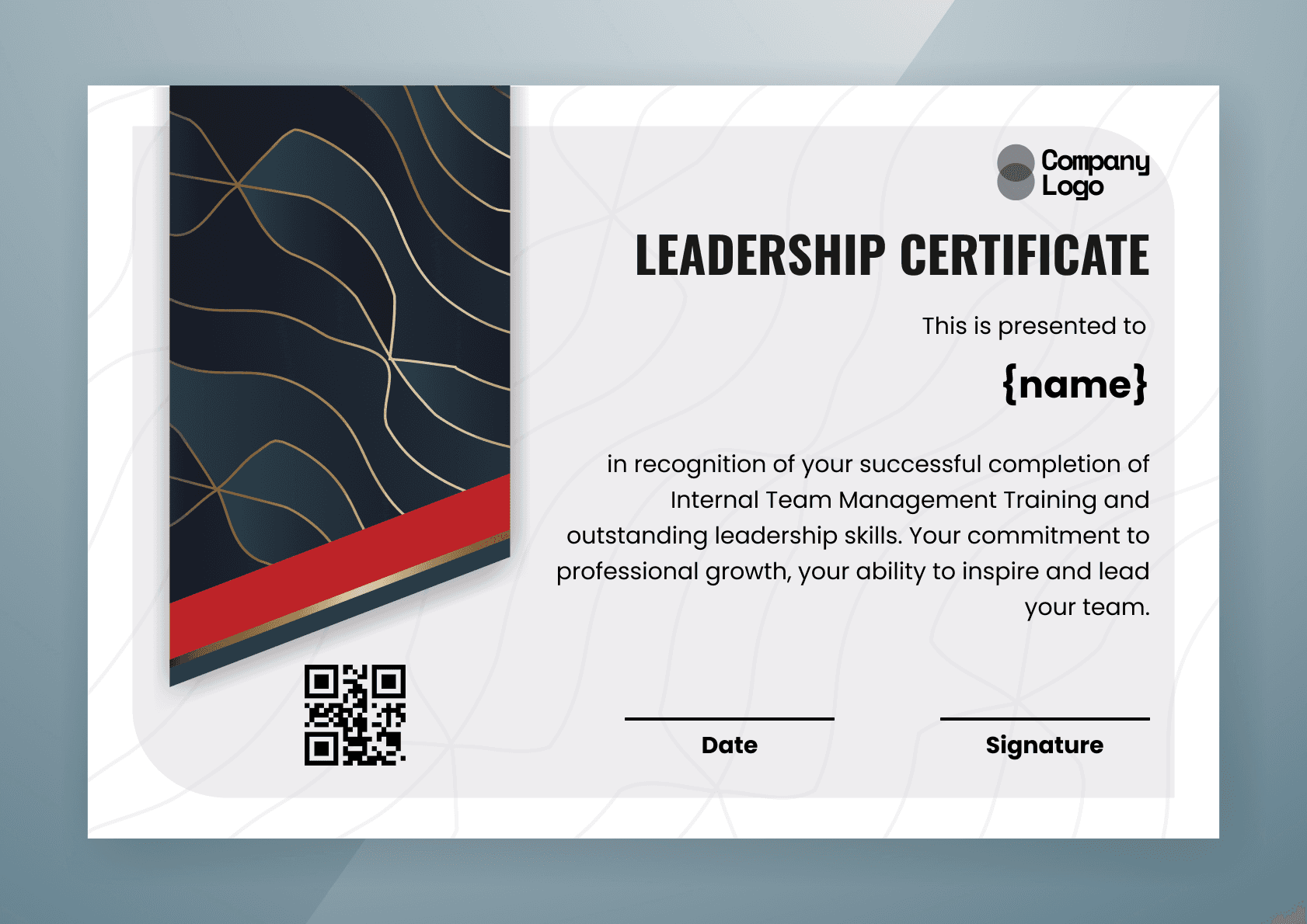 Wauld - Professional and attractive green recognition badge template