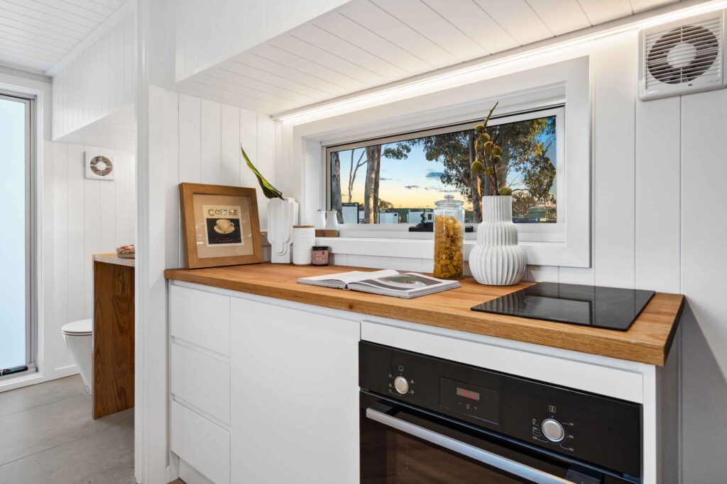 Compact Kitchen in The Dundess Iconic Tiny Homes