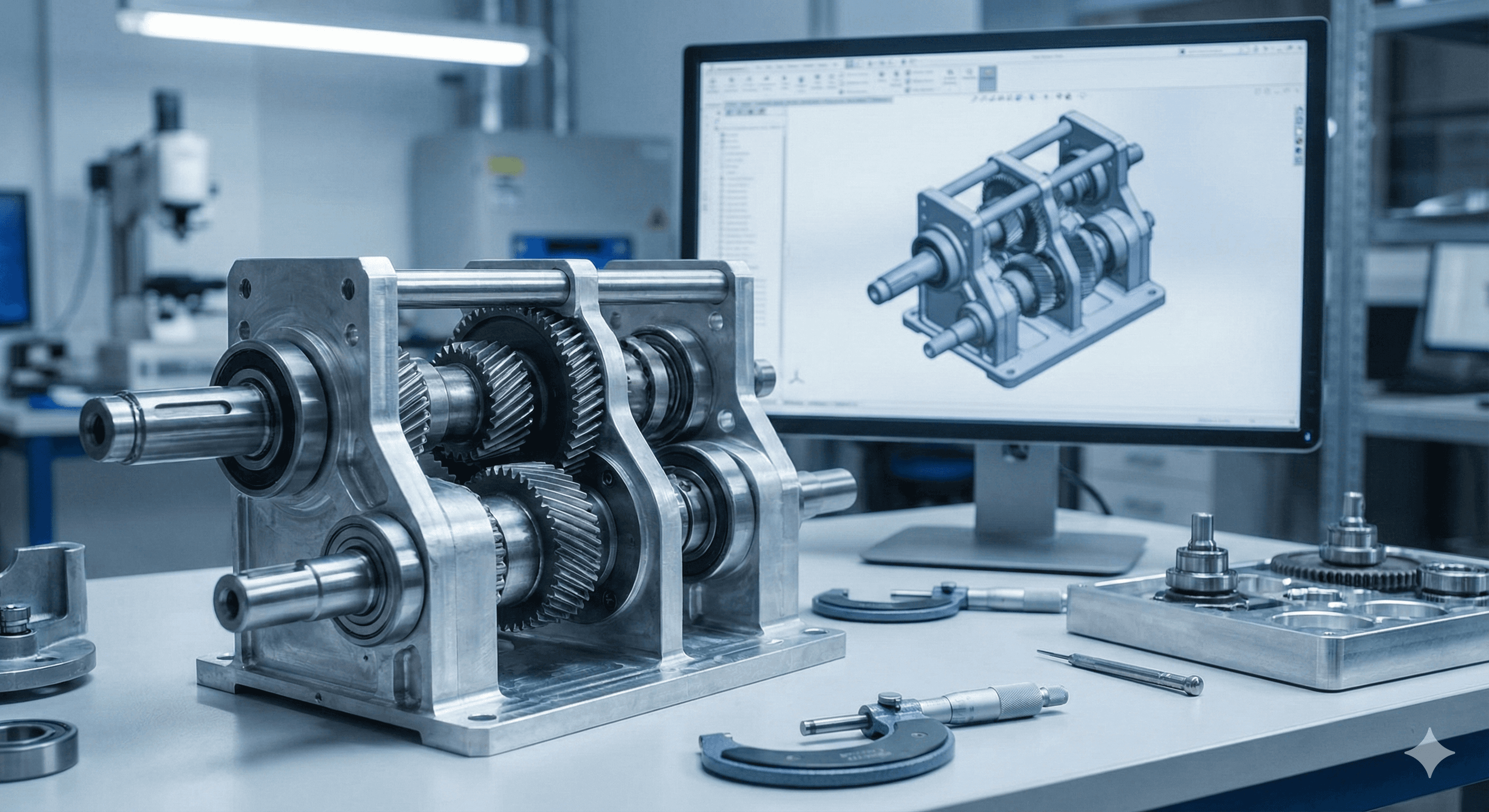 Silhouette of a researcher examining a slide under a microscope with a blue background.