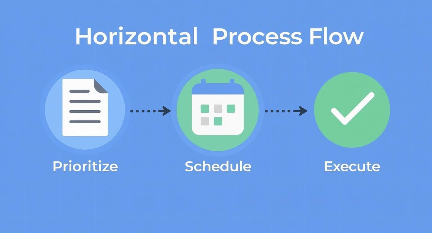Infographic about how to prioritize tasks at work