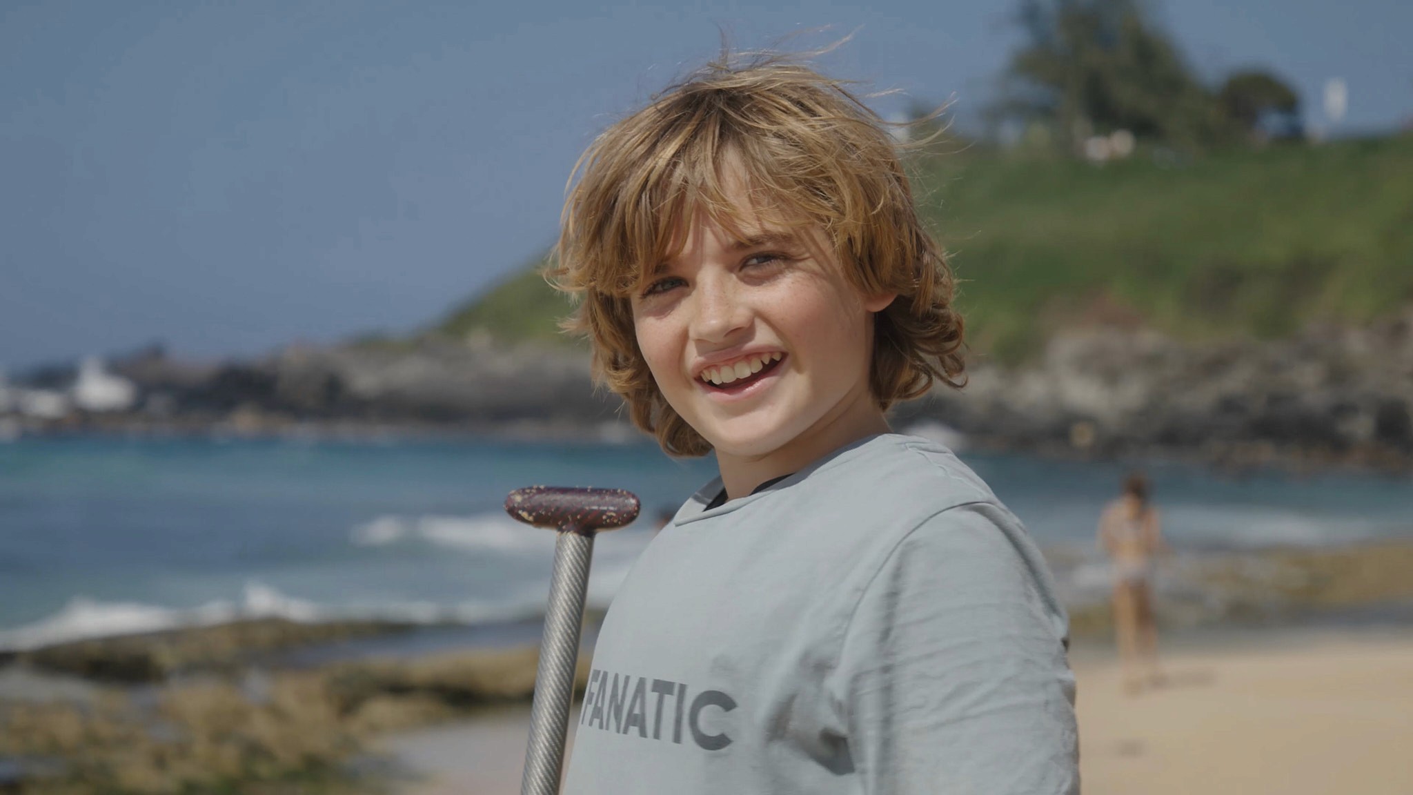 Bobo Gallagher smiling in hookipa