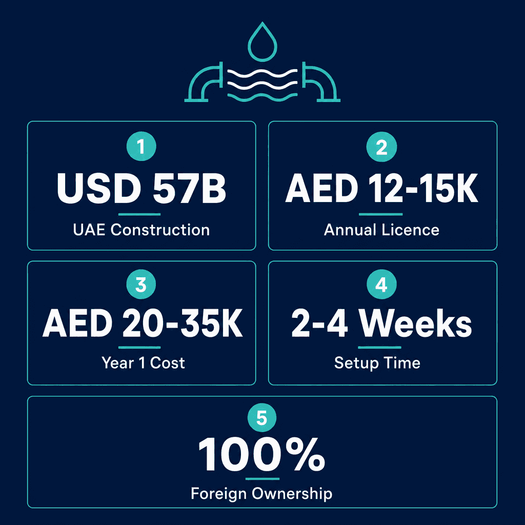 Infographic: Start a Hydraulic Engineering Services Business in Dubai