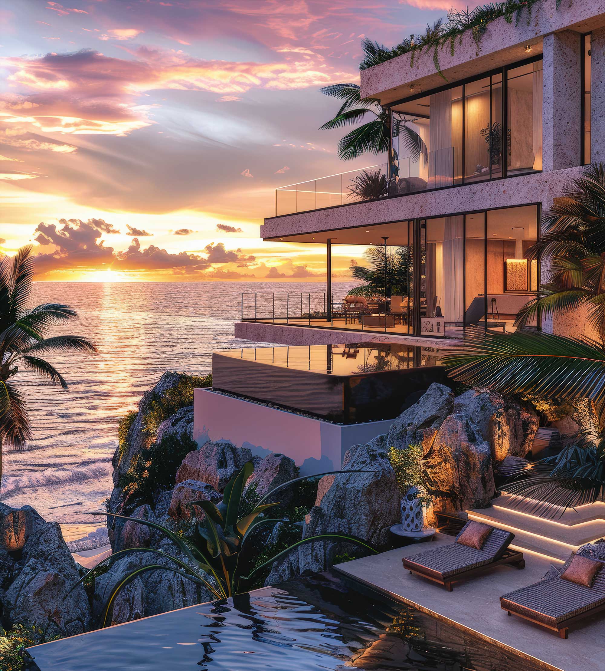 Island sunset