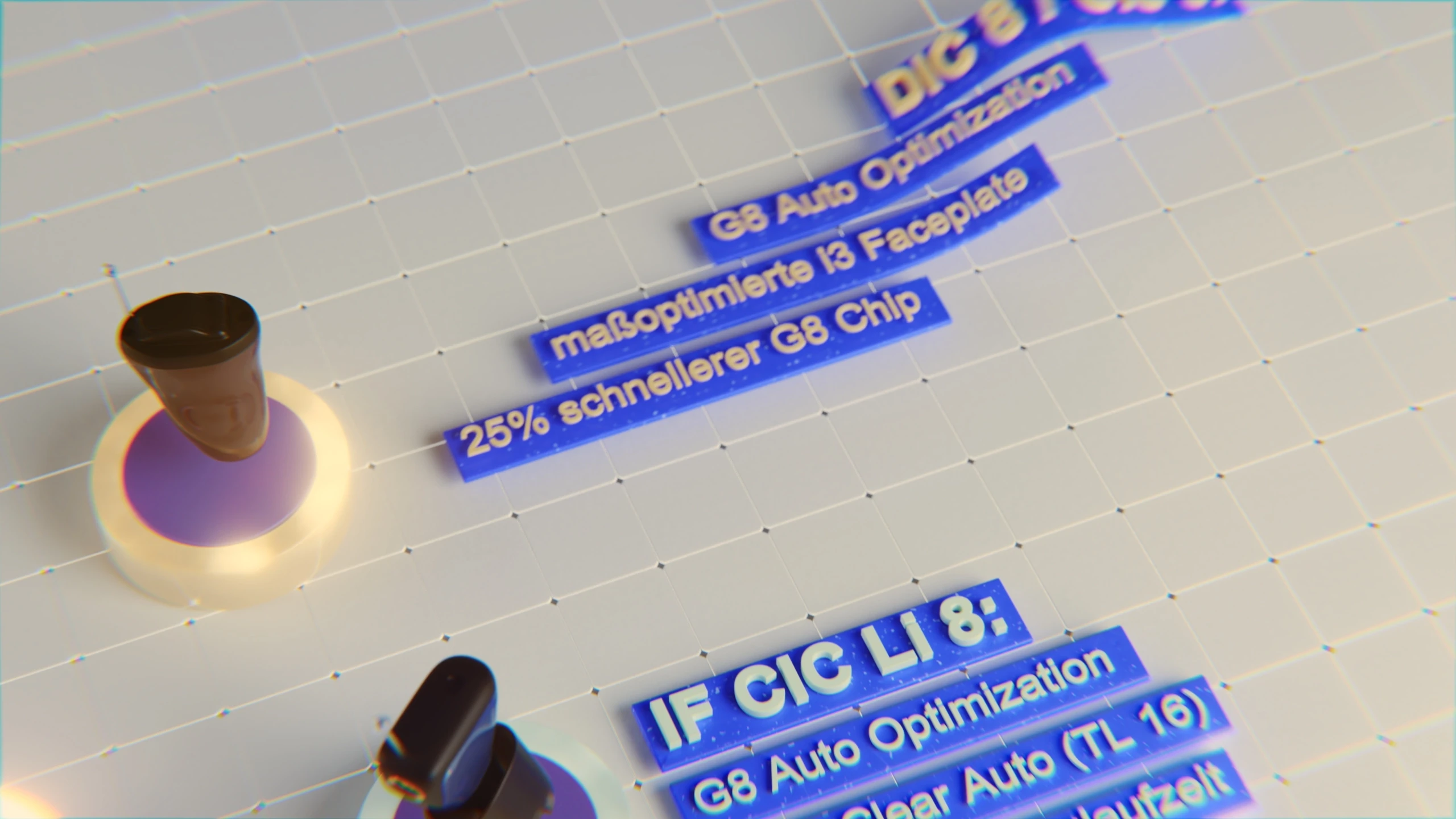 3D-Visualisierung PurpleThread Formen und Name