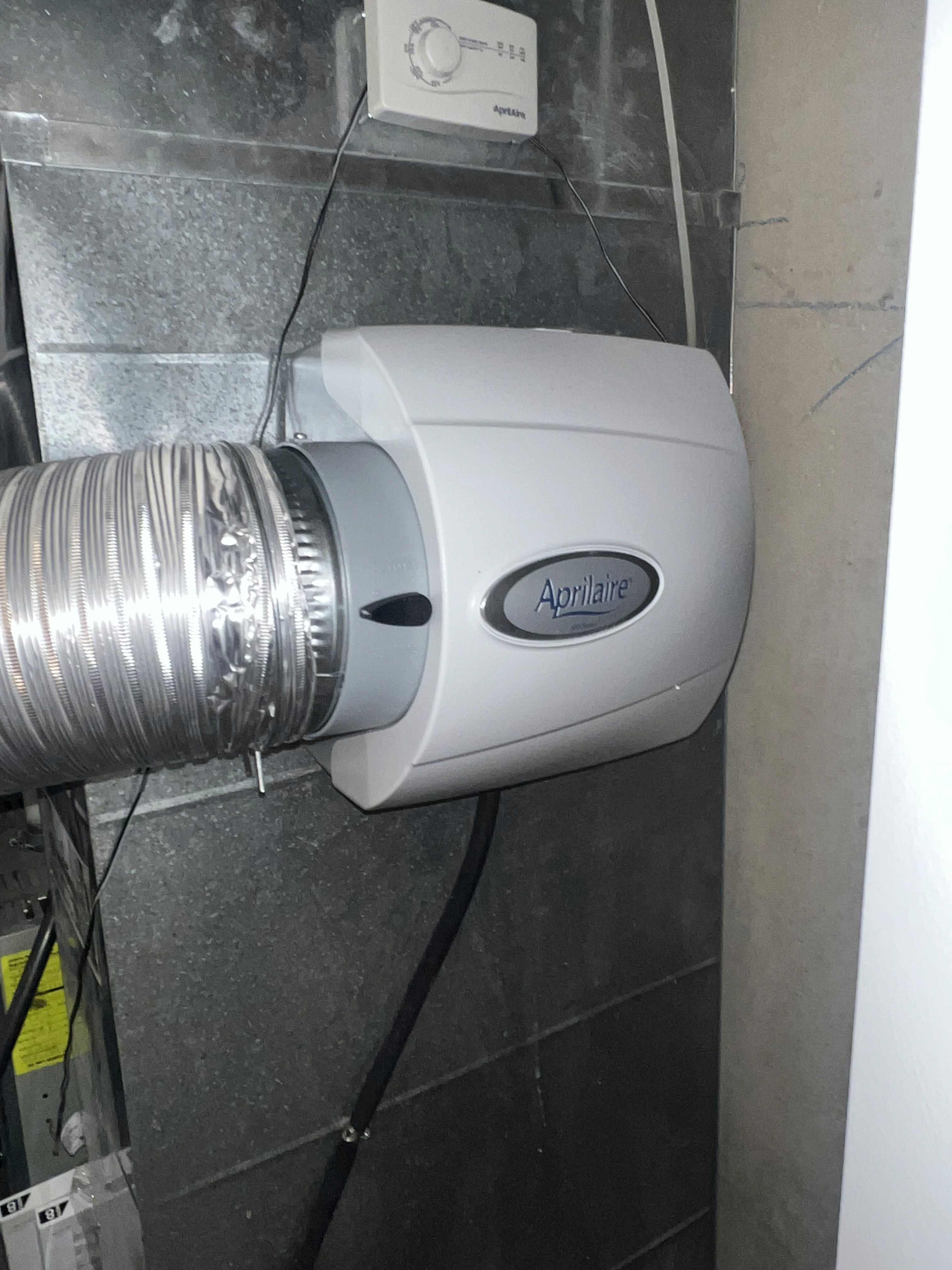 Air Humidifier installed on a furnace inside of a Toronto home