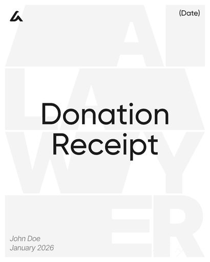 Donation Receipt