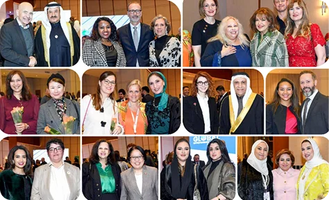 Sophie Badré with international leaders and participants at a global leadership event