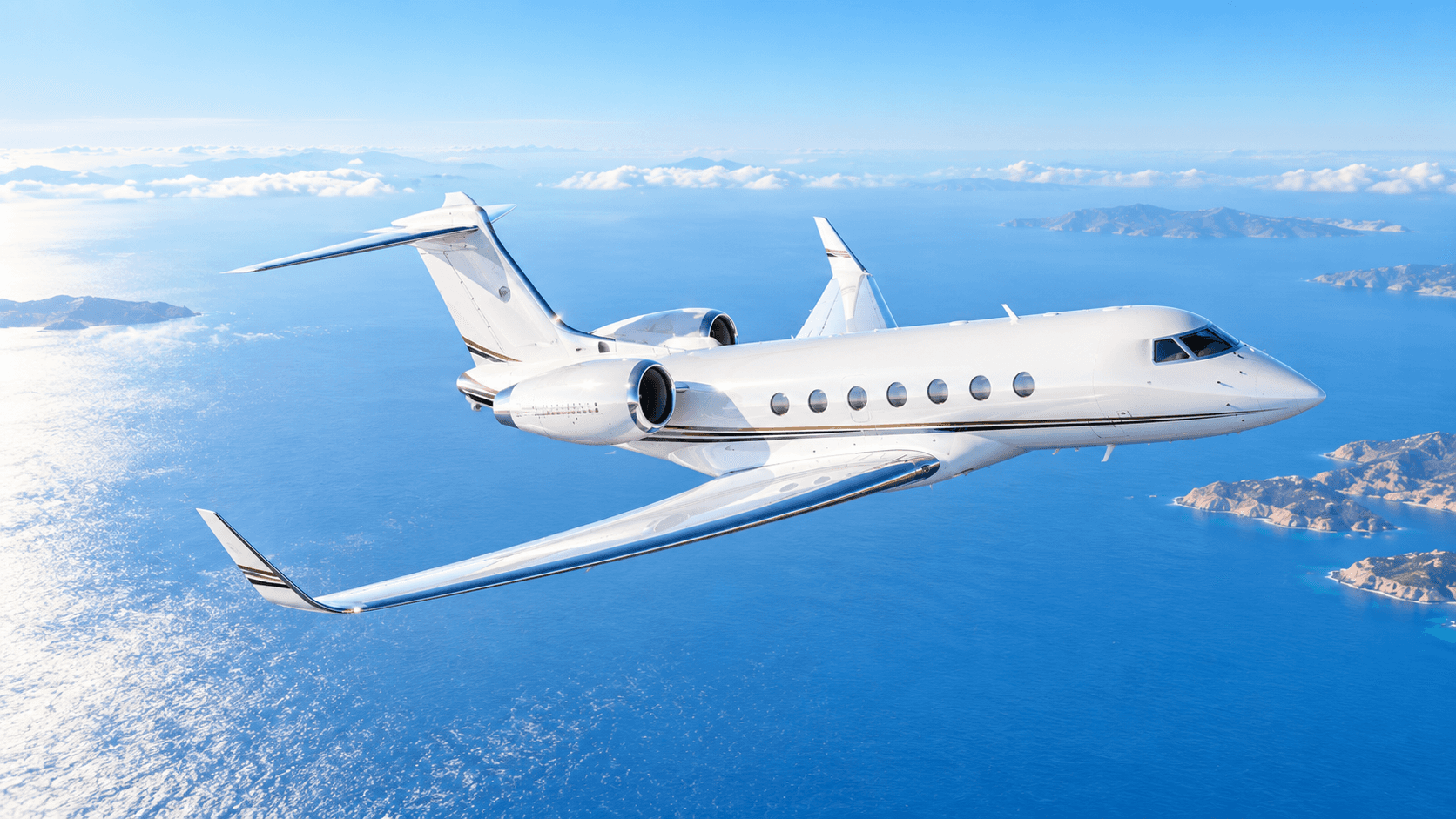 A closer perspective on the aircraft and cabin