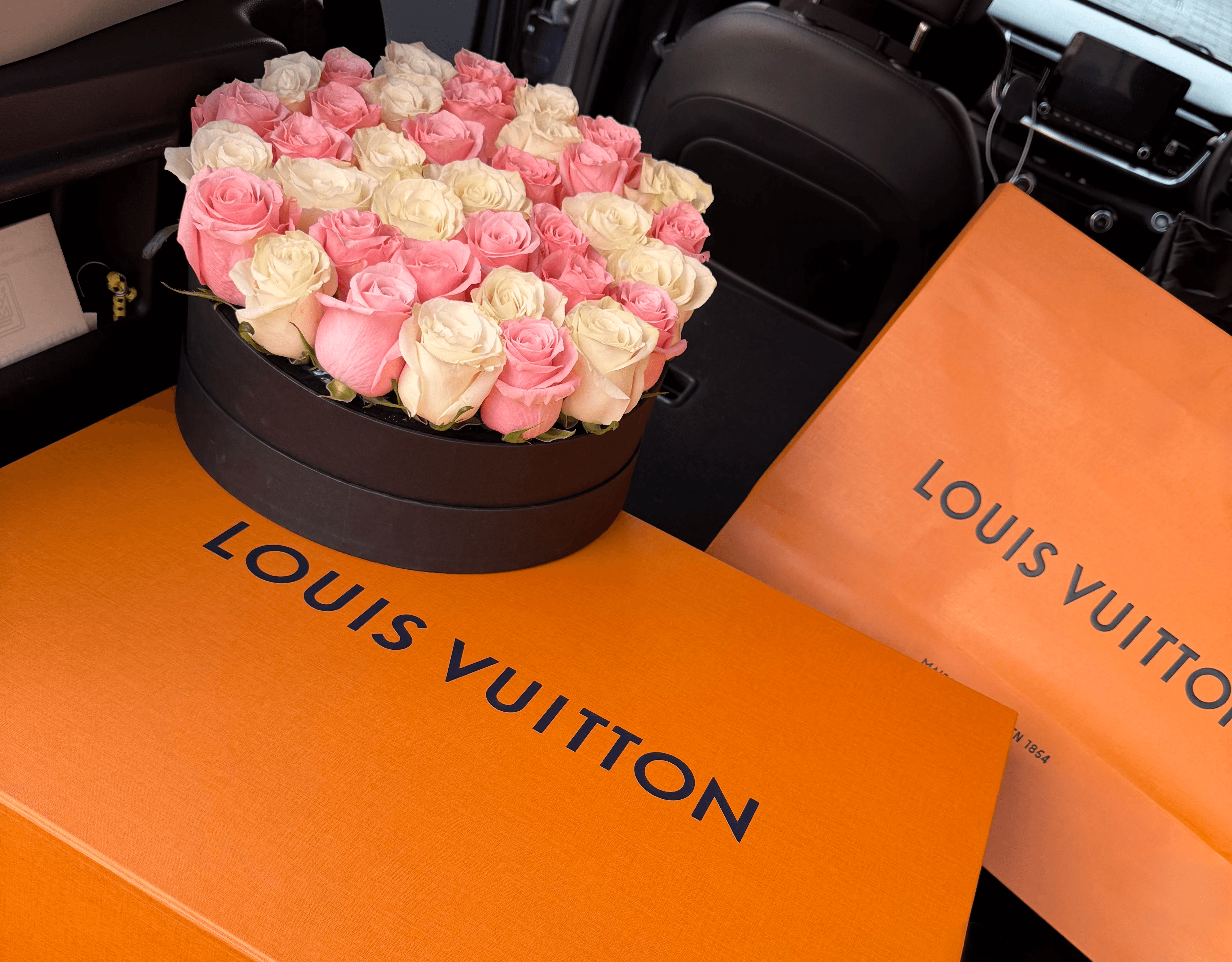 Perissology courier delivering luxury goods