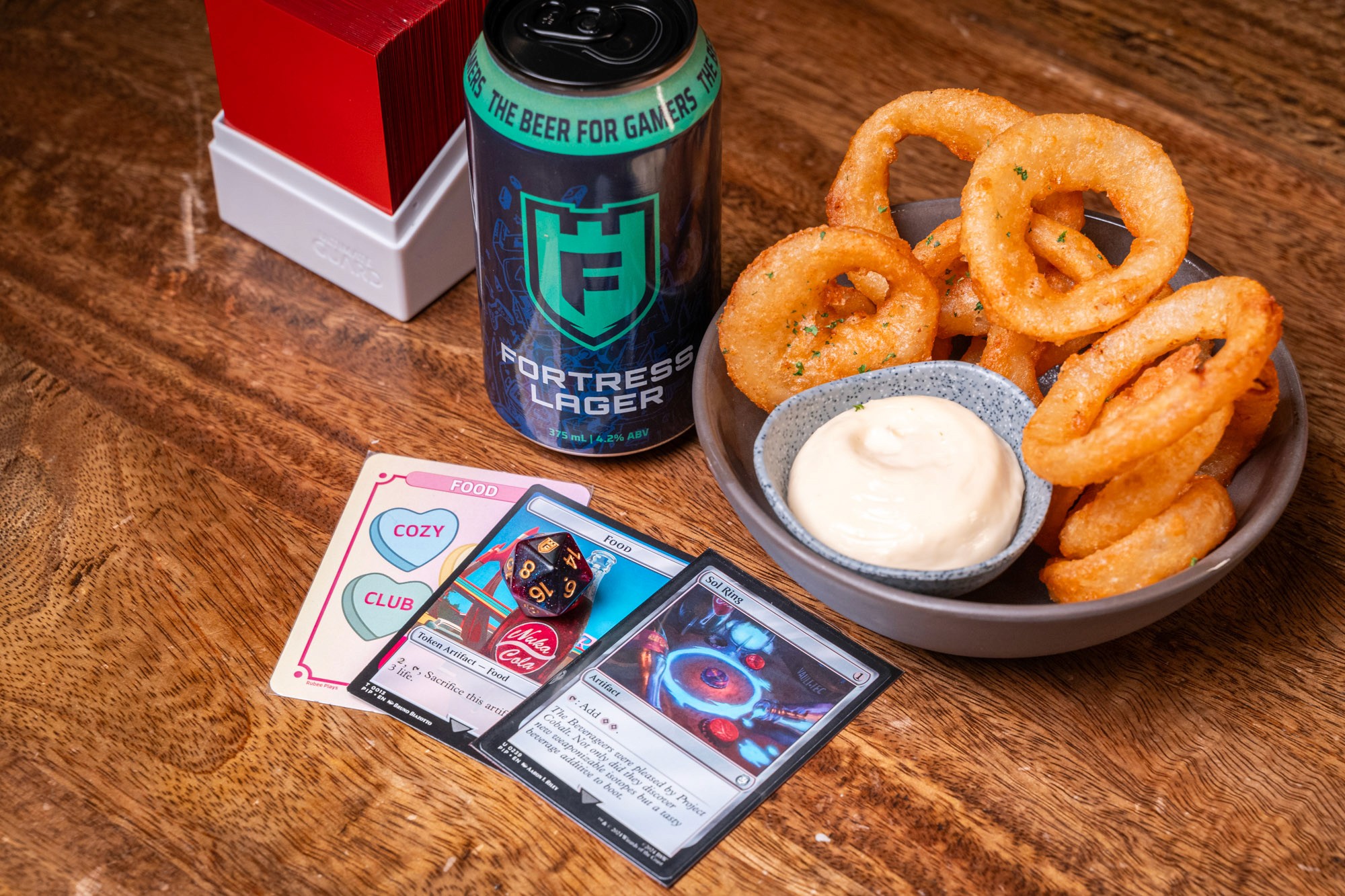 Onion Rings served in Fortress Tavern