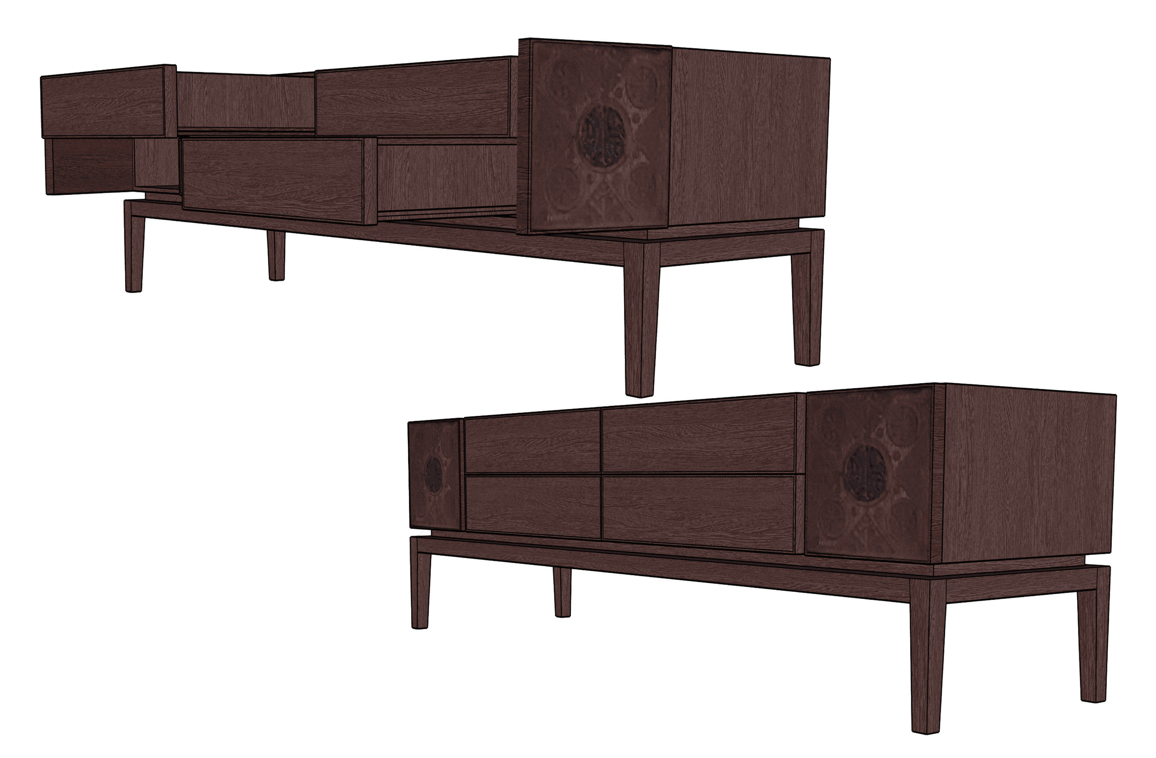 Tablet showing Bloomy UI