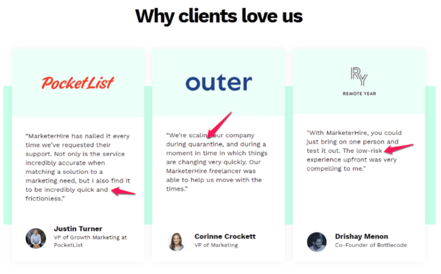 why clients love us