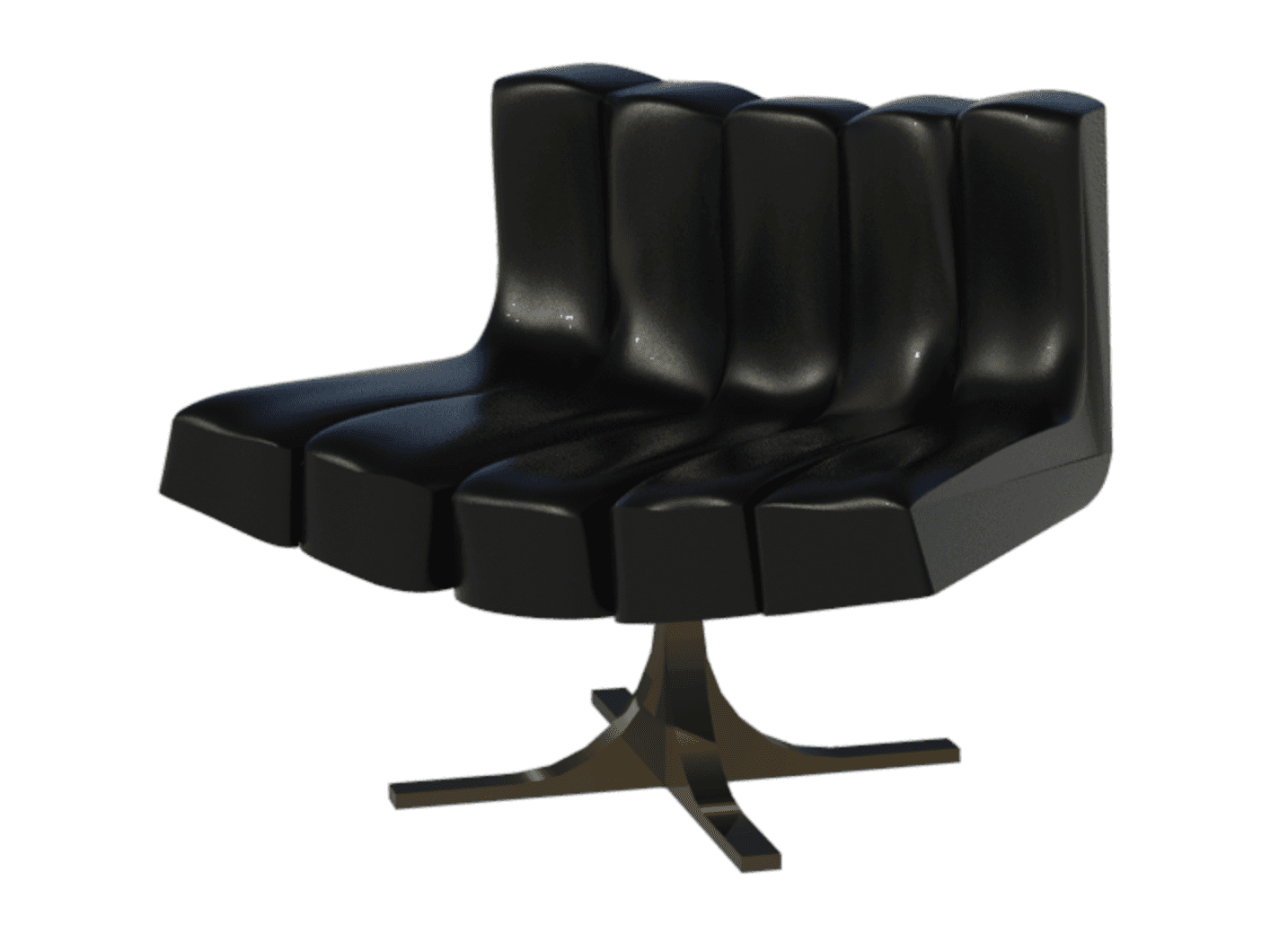 Revit ray trace showing Butaca Granada chair.