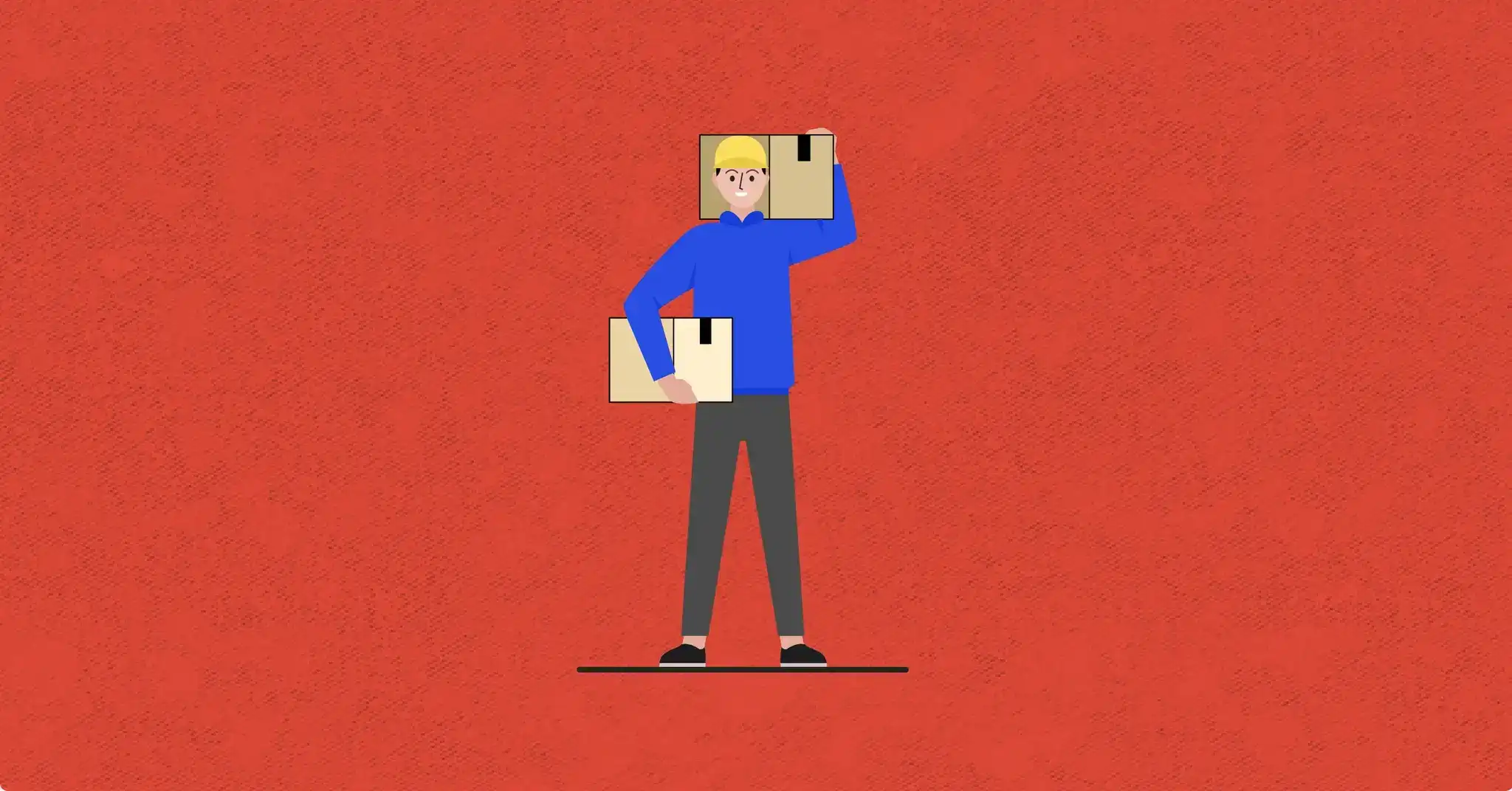 مندوب توصيل شحنات