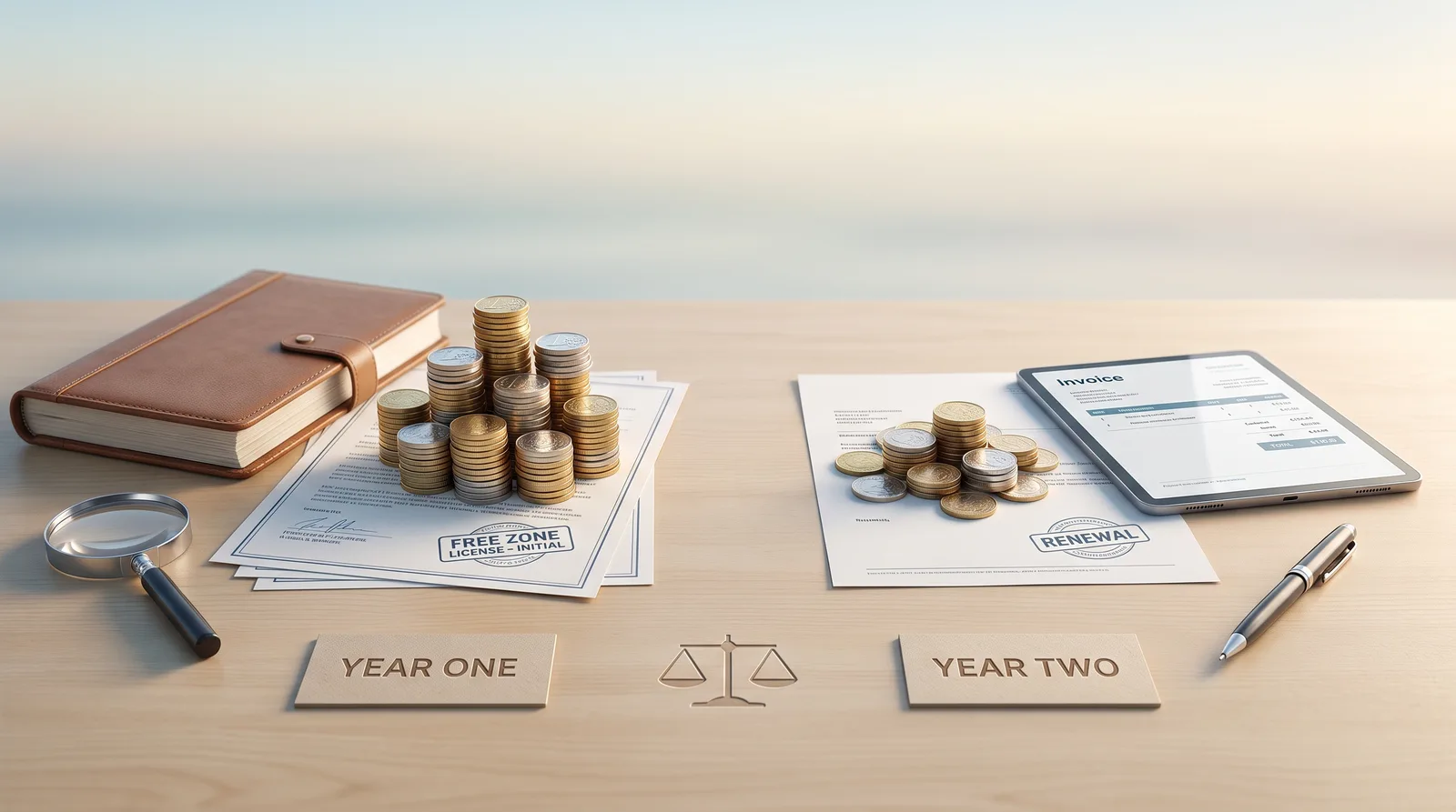 Year One vs Year Two Cost of a Dubai Free Zone License