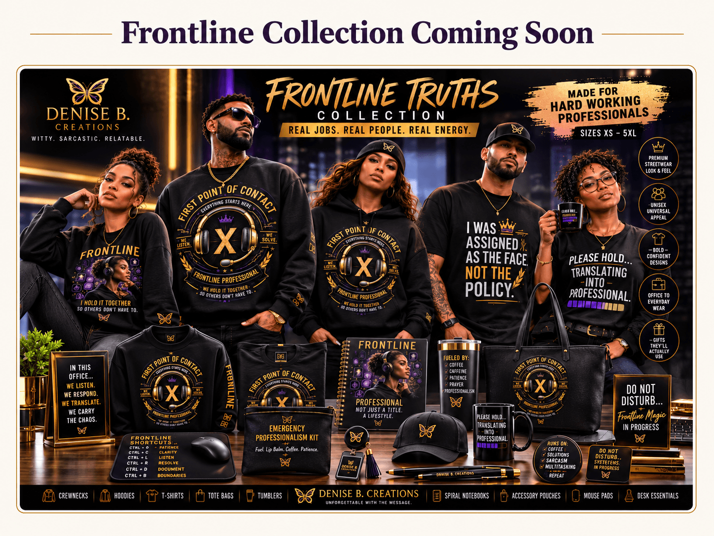 Frontline Collection Coming Soon — Denise B. Creations Frontline Truths collection
