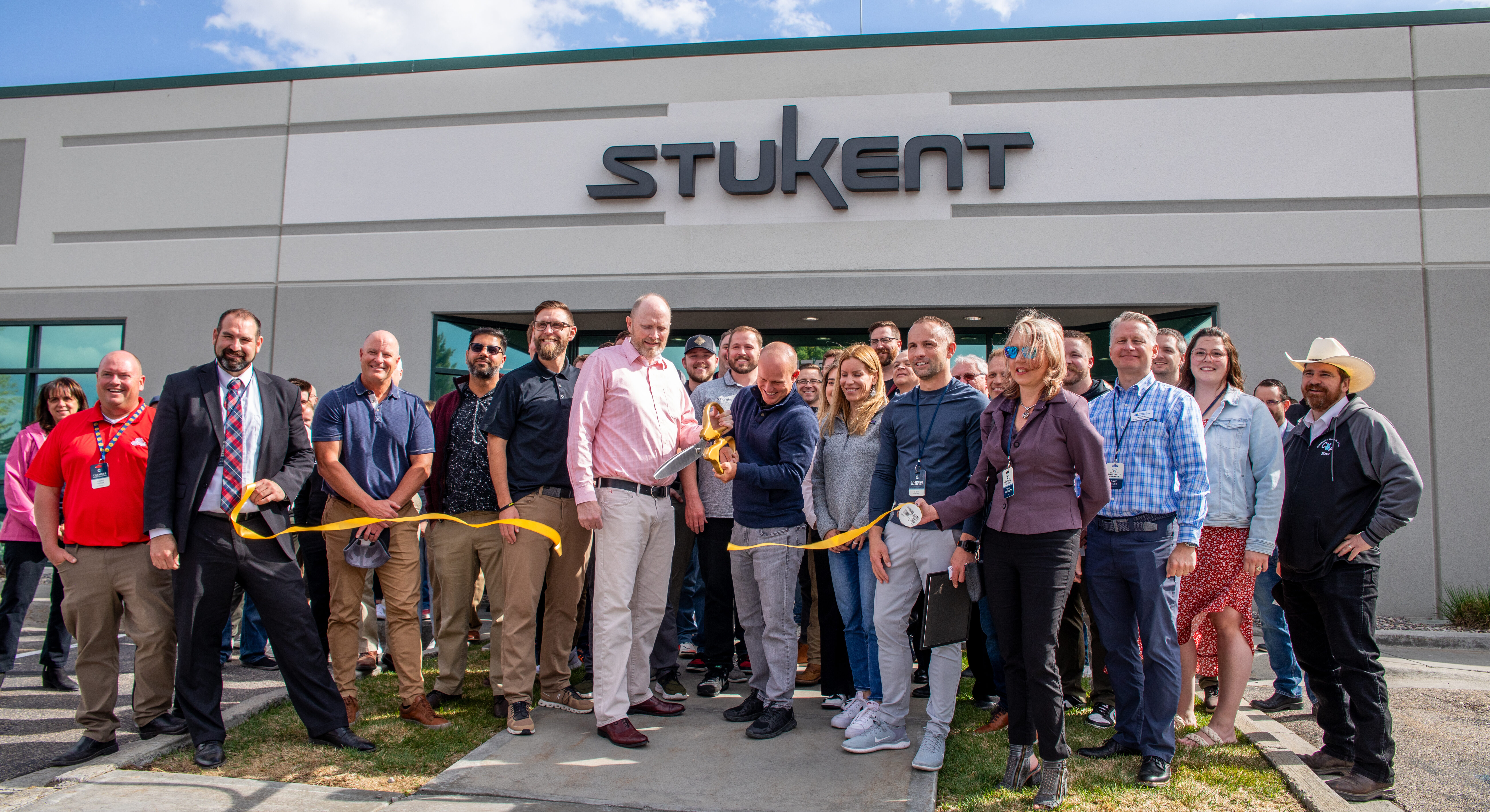 Stukent ribbon cutting