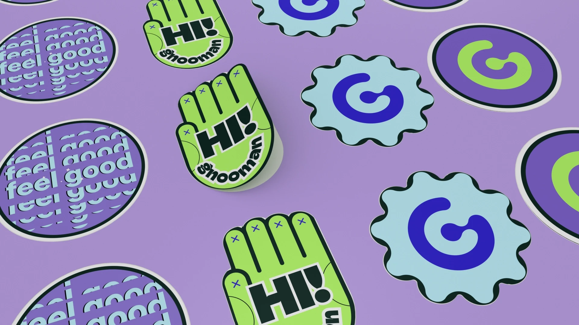 Brand identity mockups showcasing gnoo’s visual system