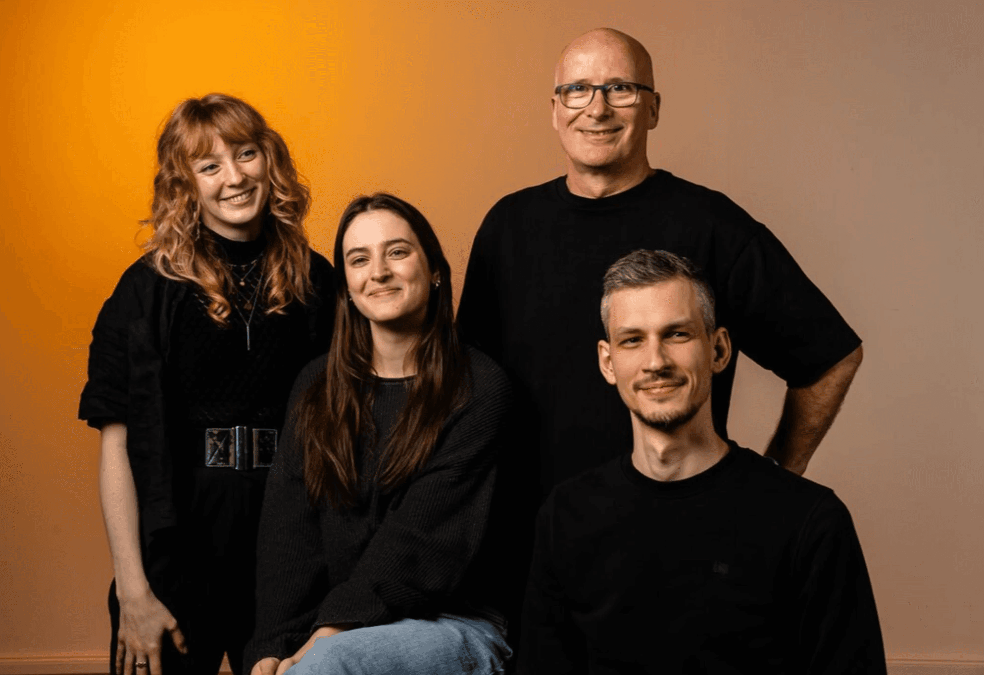 Team-Illusatration im Gris-Style