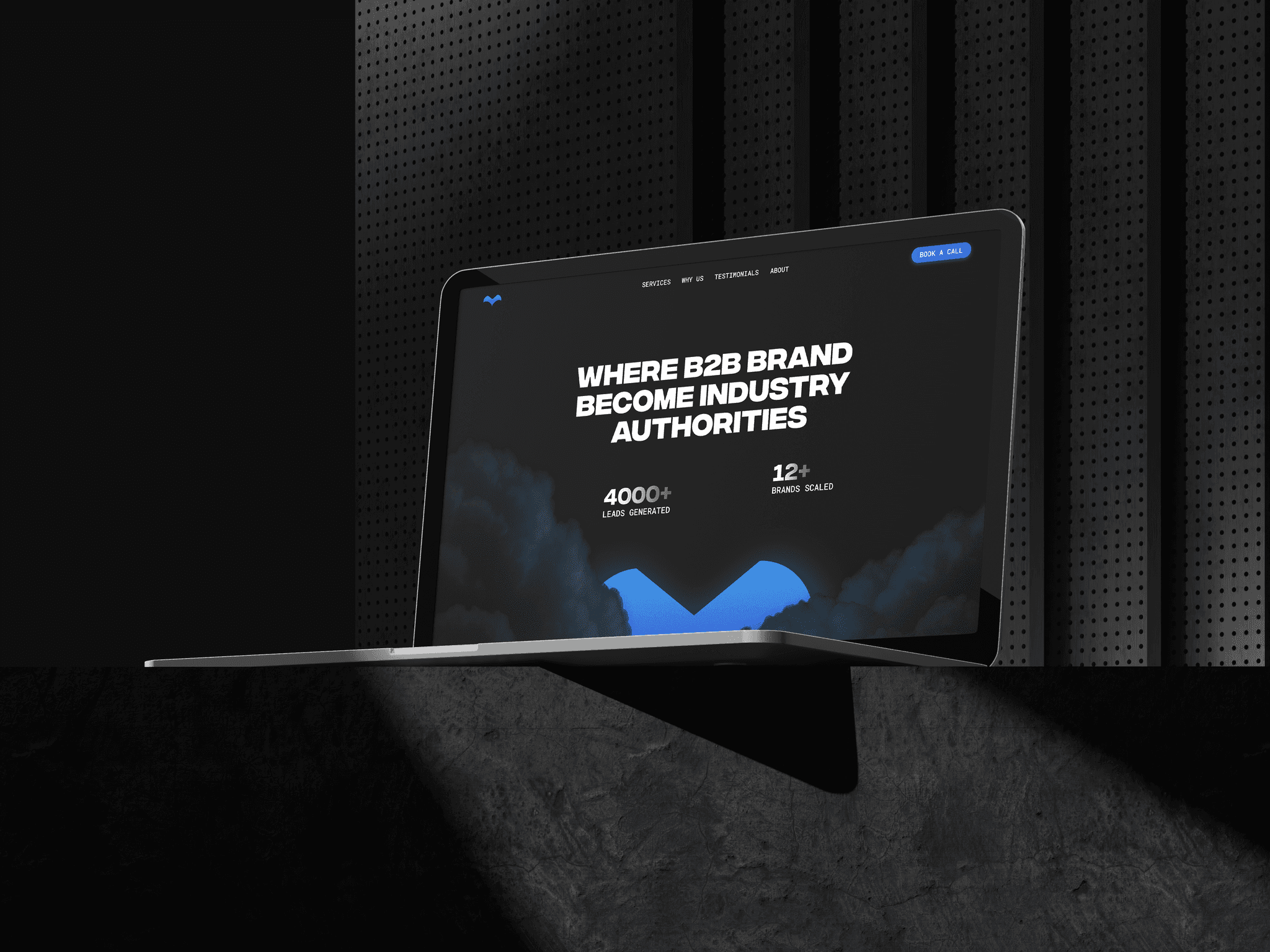 Big vision landing page mockup