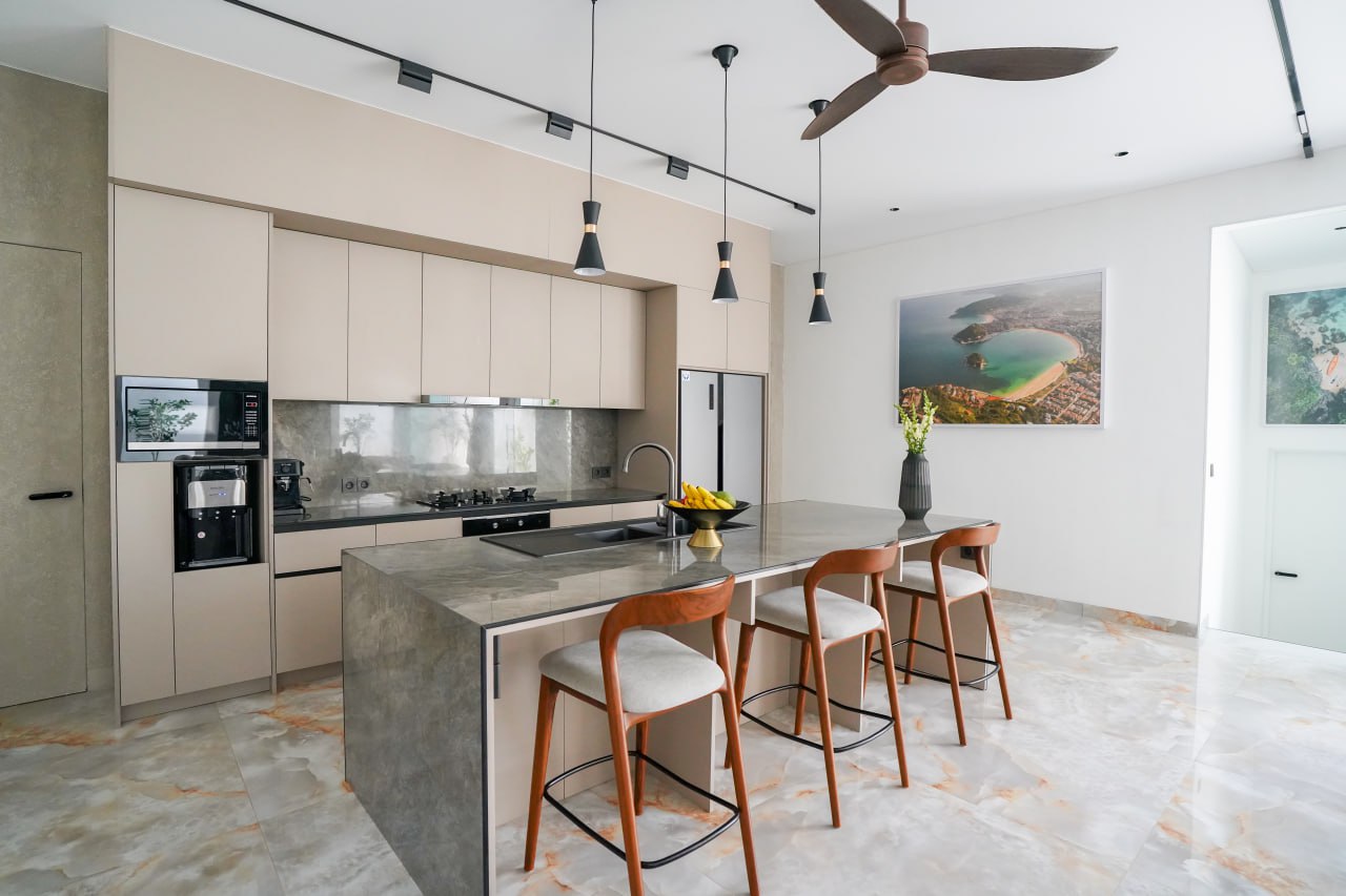 A completed 5-bedroom villa in Canggu, set in a quiet cul-de-sac location for maximum privacy