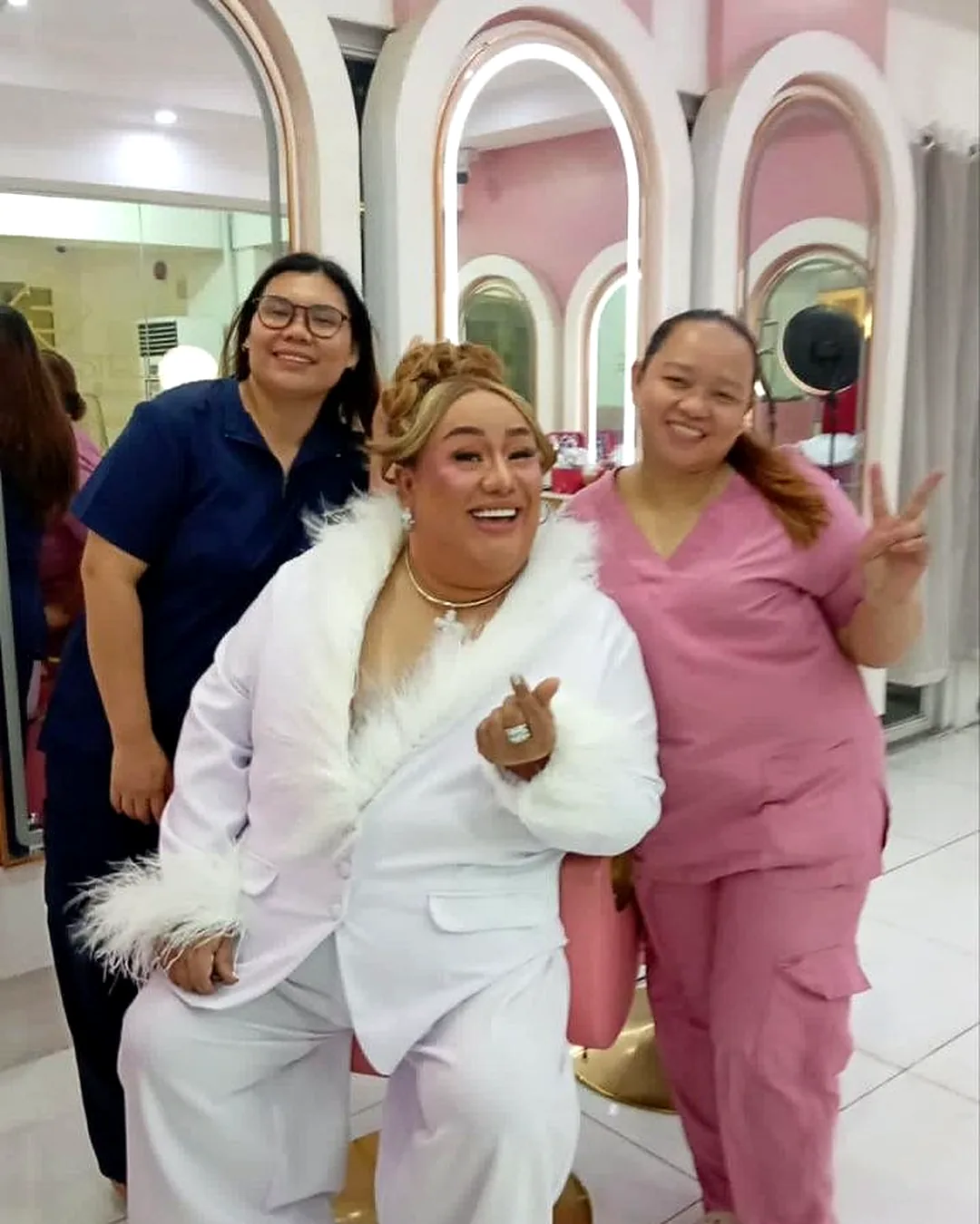 Glammed up at Beauté Estelle