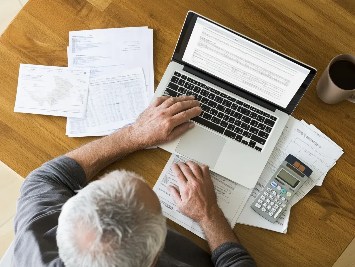 An_image_of_a_business_owner_looking_up_sales_tax