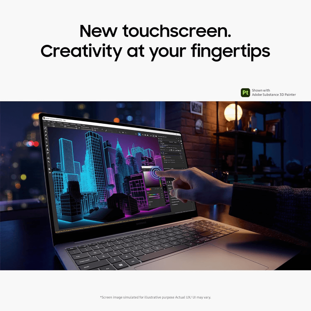 Samsung Galaxy Book4 Ultra, best graphic design laptop for samsung users with 3k Dynamic AMOLED display