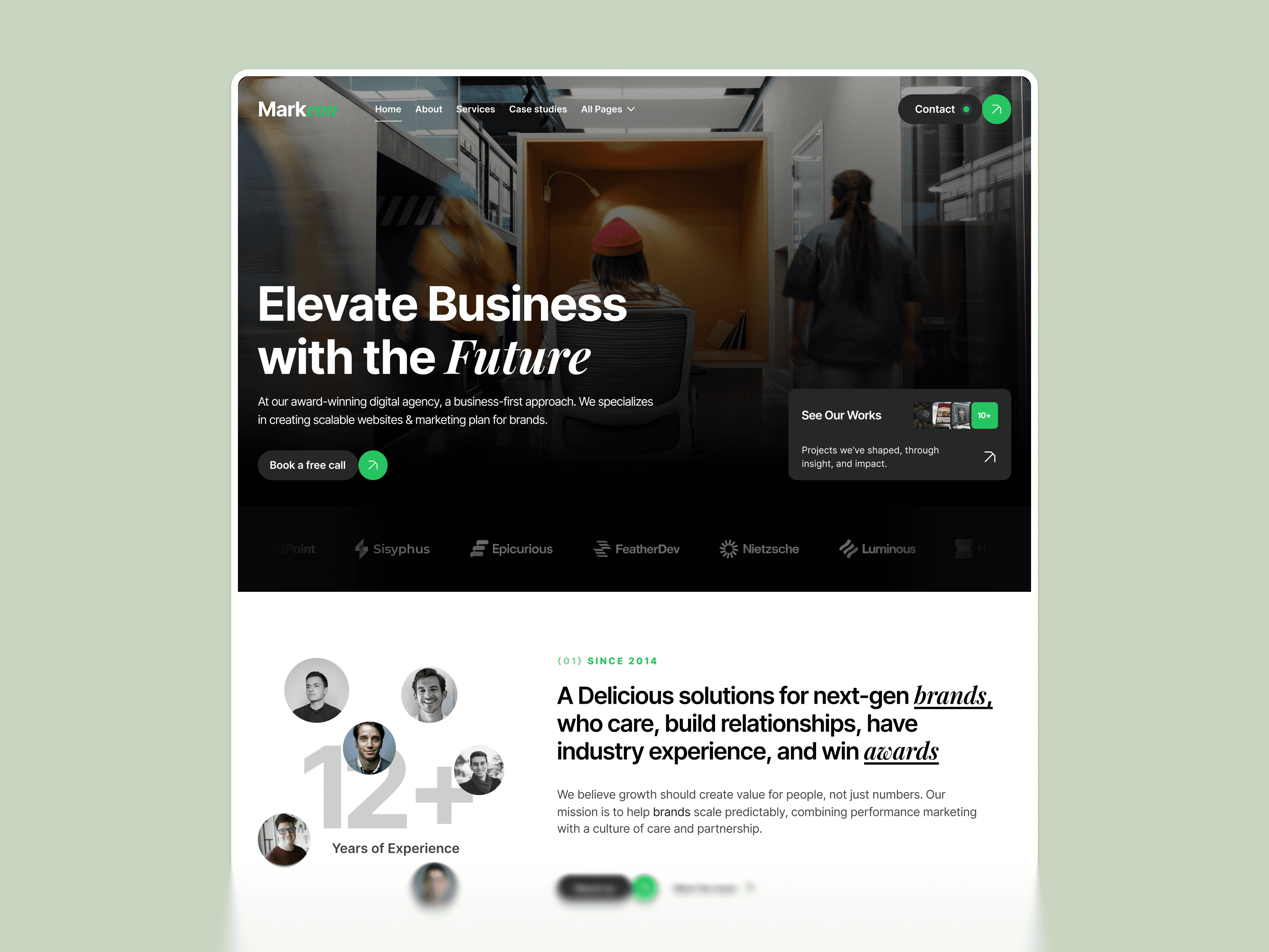 framer marketing agency template