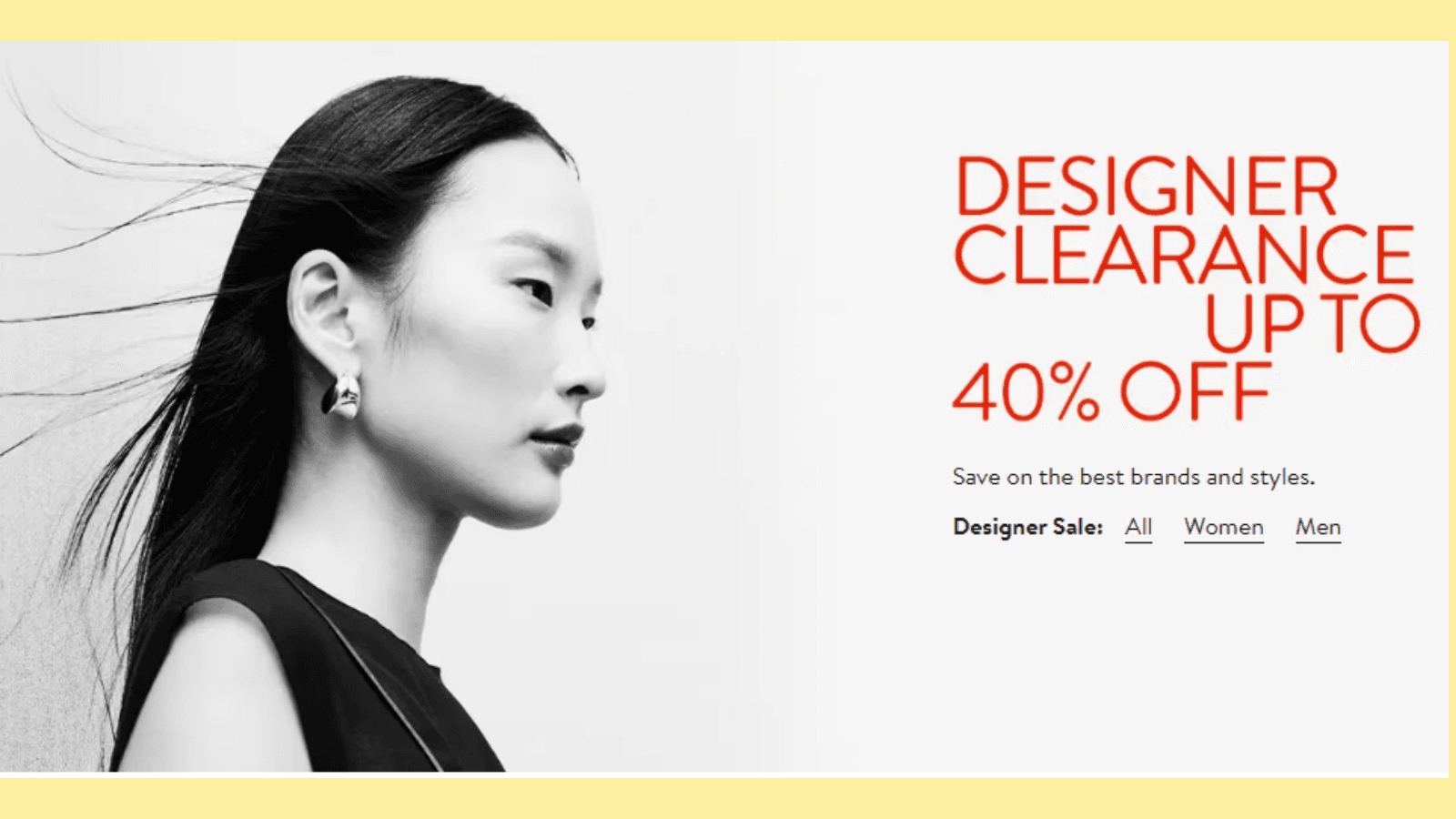 landing page of nordstrom